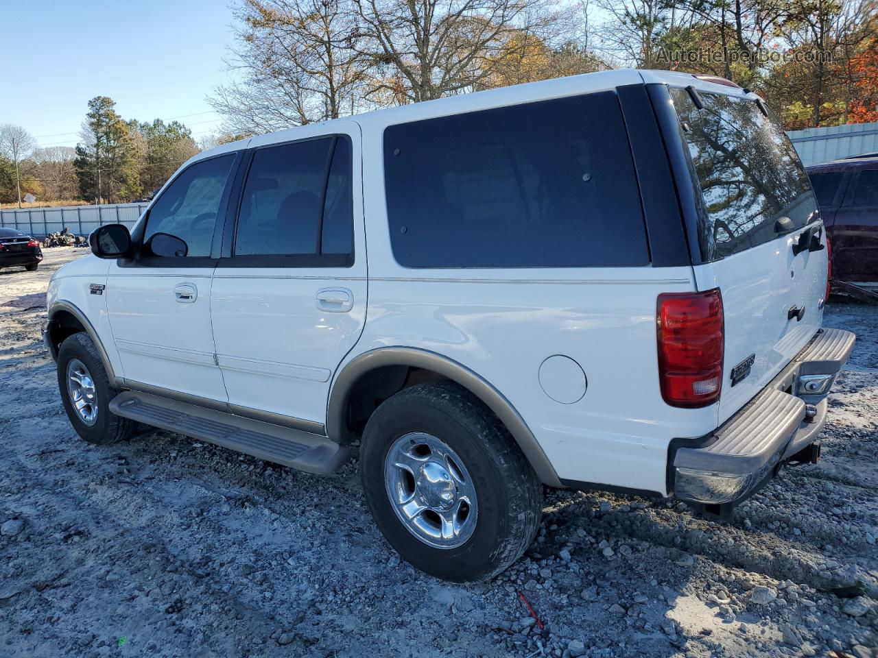 2001 Ford Expedition Eddie Bauer White vin: 1FMPU18L81LA11654