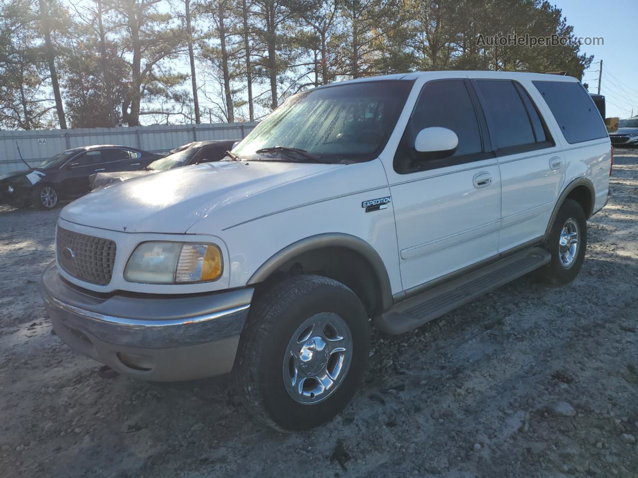 2001 Ford Expedition Eddie Bauer White vin: 1FMPU18L81LA11654