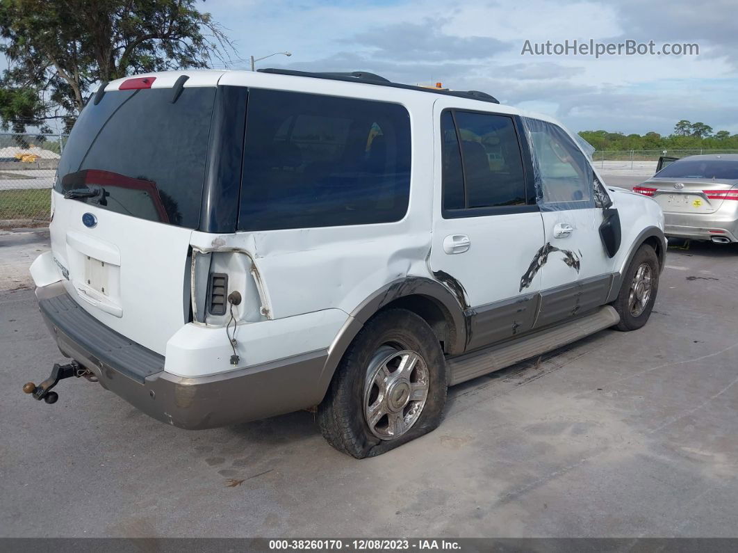 2003 Ford Expedition Eddie Bauer White vin: 1FMPU18L93LC06522