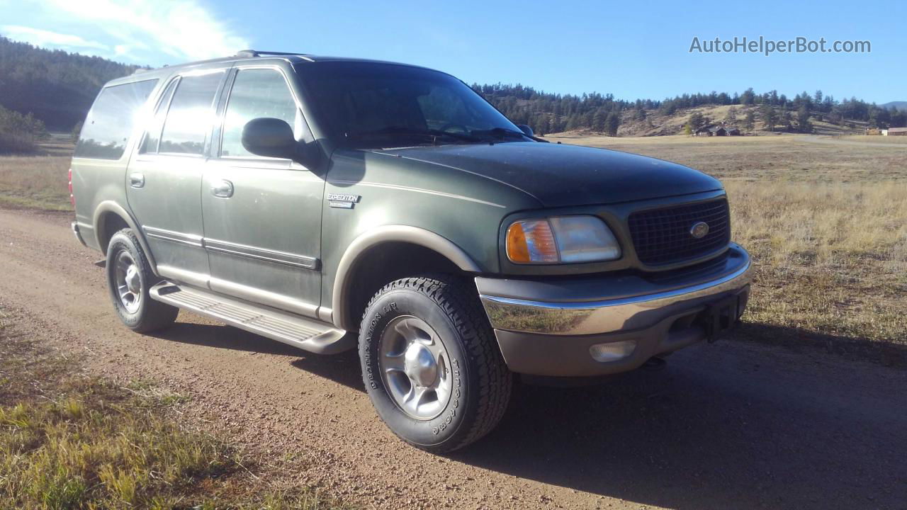 2000 Ford Expedition Eddie Bauer Green vin: 1FMPU18L9YLA57441