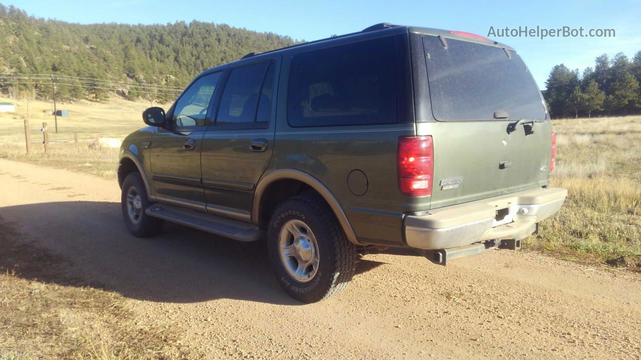 2000 Ford Expedition Eddie Bauer Green vin: 1FMPU18L9YLA57441