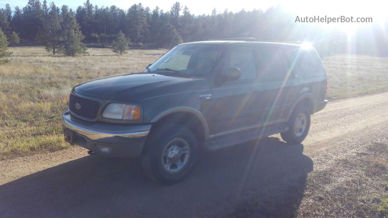 2000 Ford Expedition Eddie Bauer Green vin: 1FMPU18L9YLA57441