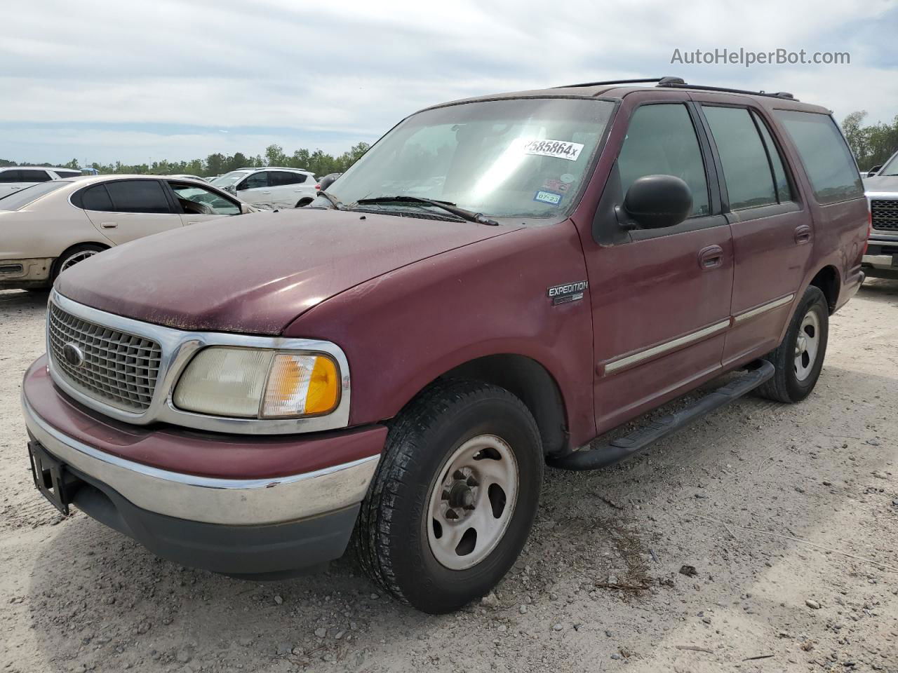 2000 Ford Expedition Xlt Burgundy vin: 1FMRU156XYLB25124