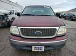 2001 Ford Expedition Xlt Burgundy vin: 1FMRU15L91LB60233