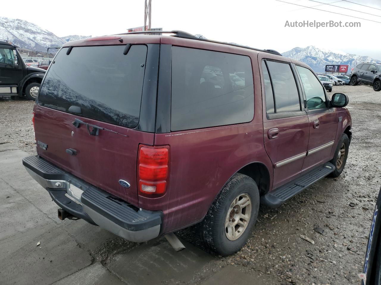 2001 Ford Expedition Xlt Burgundy vin: 1FMRU15L91LB60233