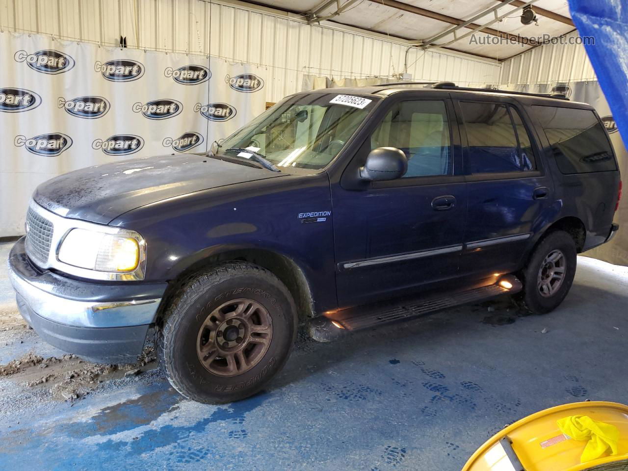 2000 Ford Expedition Xlt Синий vin: 1FMRU15LXYLB70280