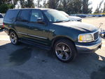 2001 Ford Expedition Xlt Green vin: 1FMRU15W01LB74662