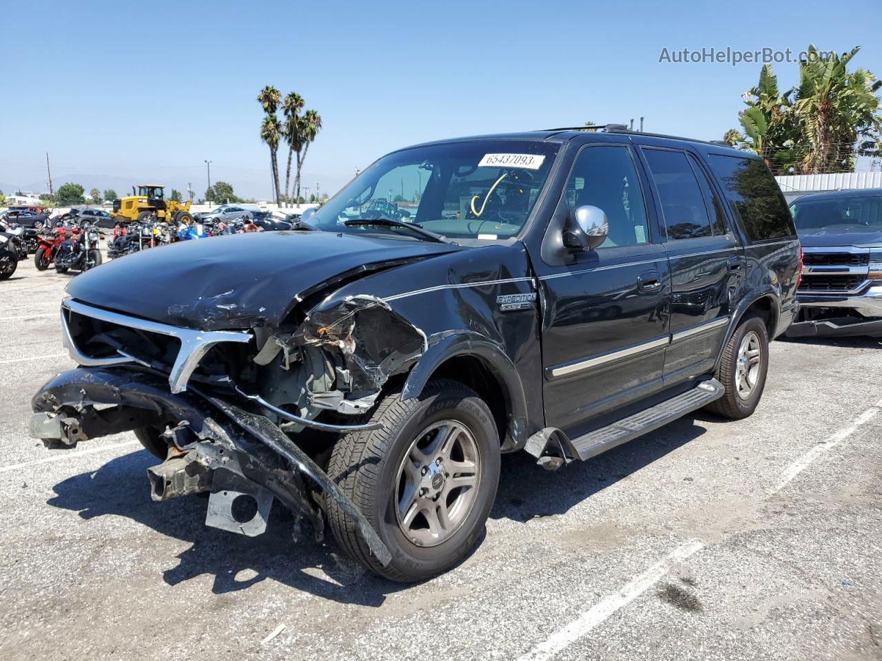 2001 Ford Expedition Xlt Black vin: 1FMRU15W11LB46966