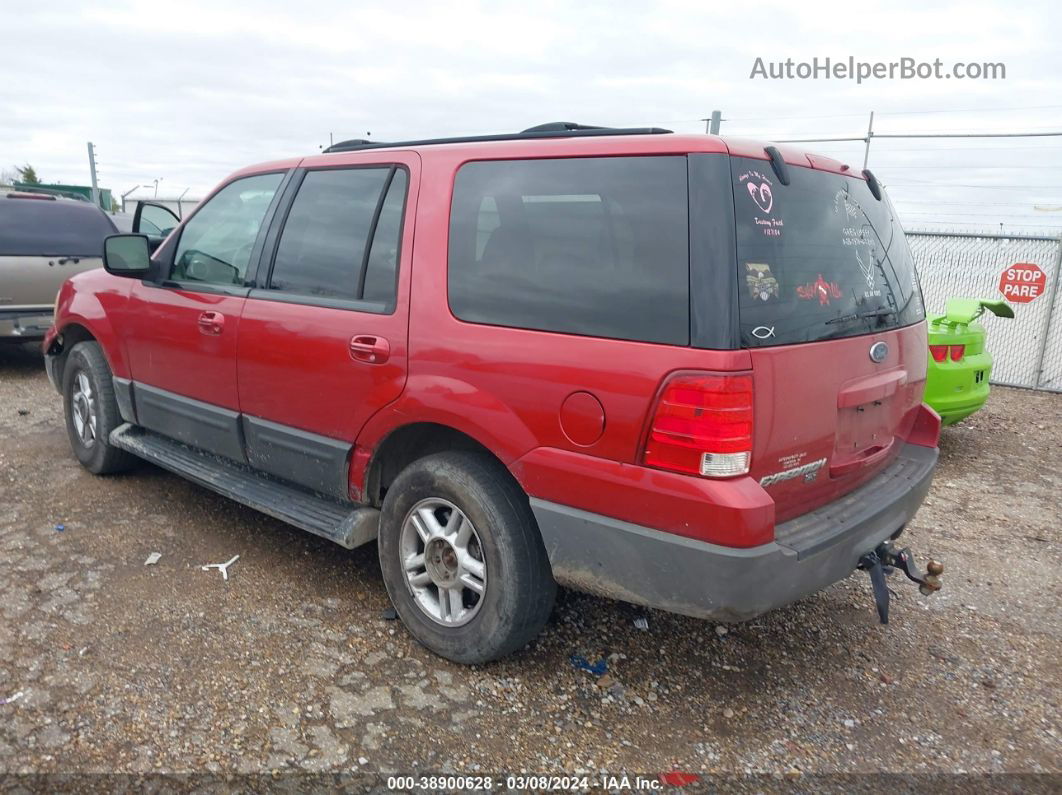 2003 Ford Expedition Xlt Red vin: 1FMRU15W43LA07742