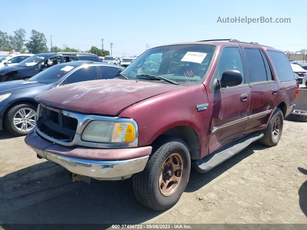 2001 Ford Expedition Xlt Red vin: 1FMRU15W51LA03891