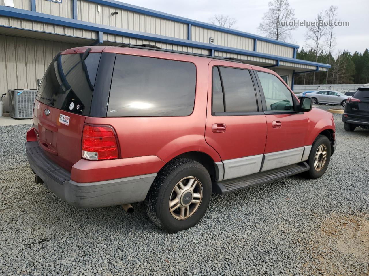 2003 Ford Expedition Xlt Red vin: 1FMRU15W53LB30627