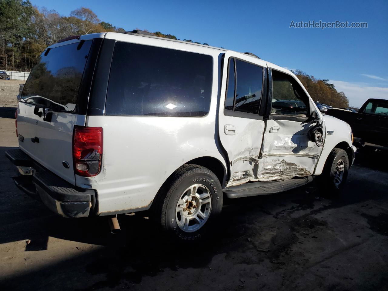 2001 Ford Expedition Xlt White vin: 1FMRU15W61LA57782