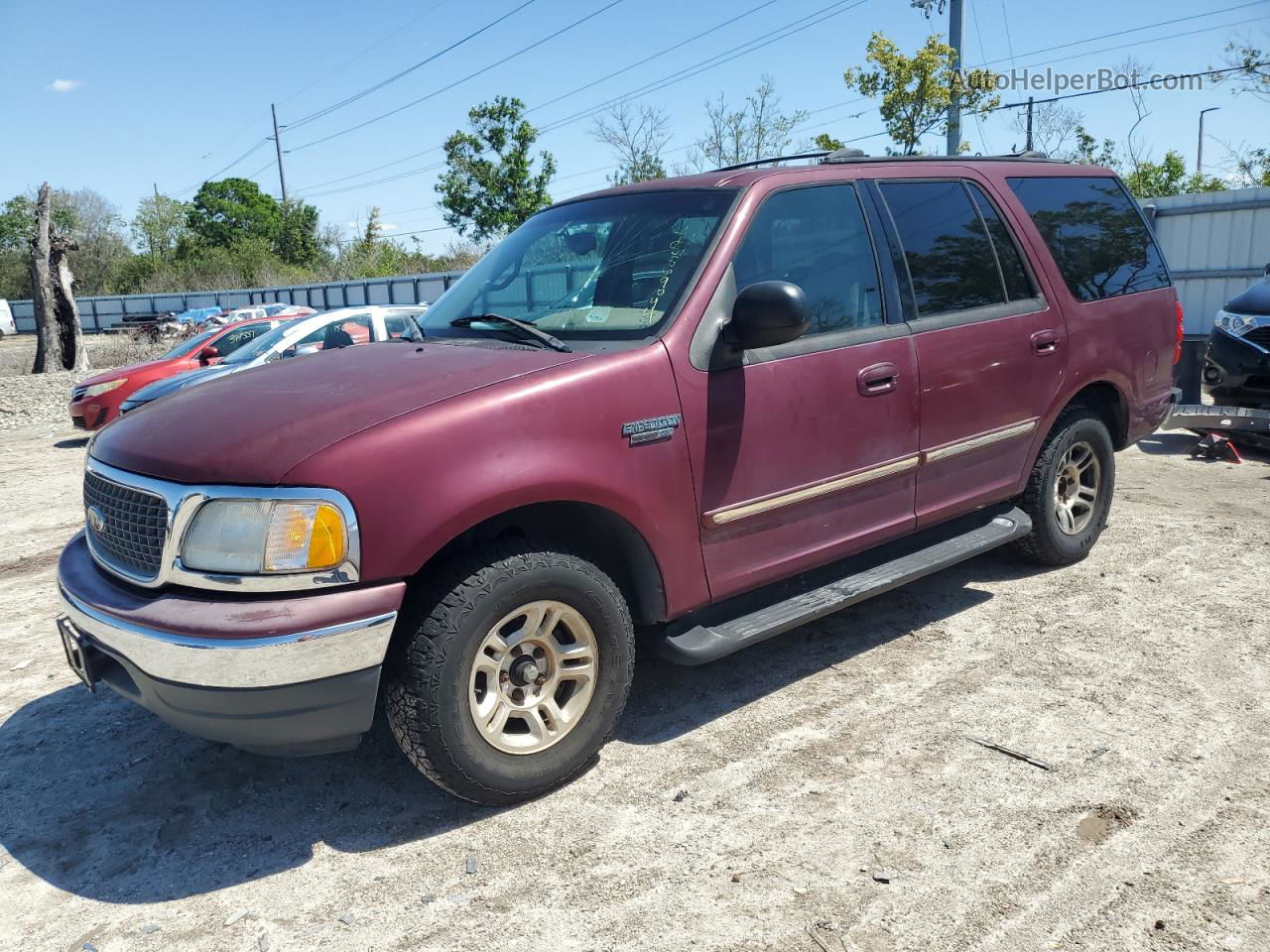 2001 Ford Expedition Xlt Red vin: 1FMRU15W71LB01742