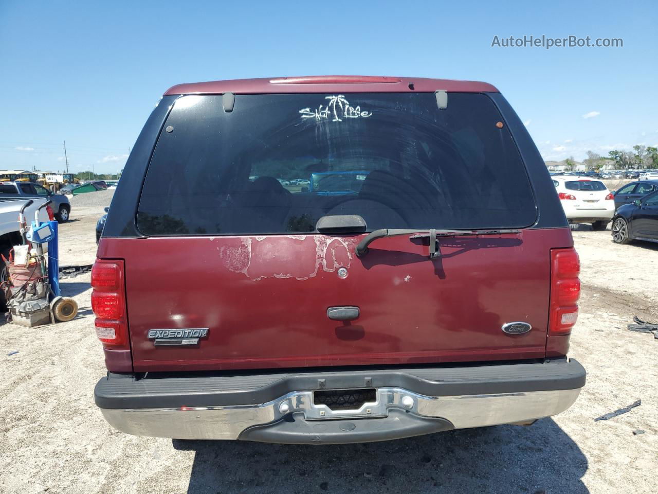 2001 Ford Expedition Xlt Red vin: 1FMRU15W71LB01742