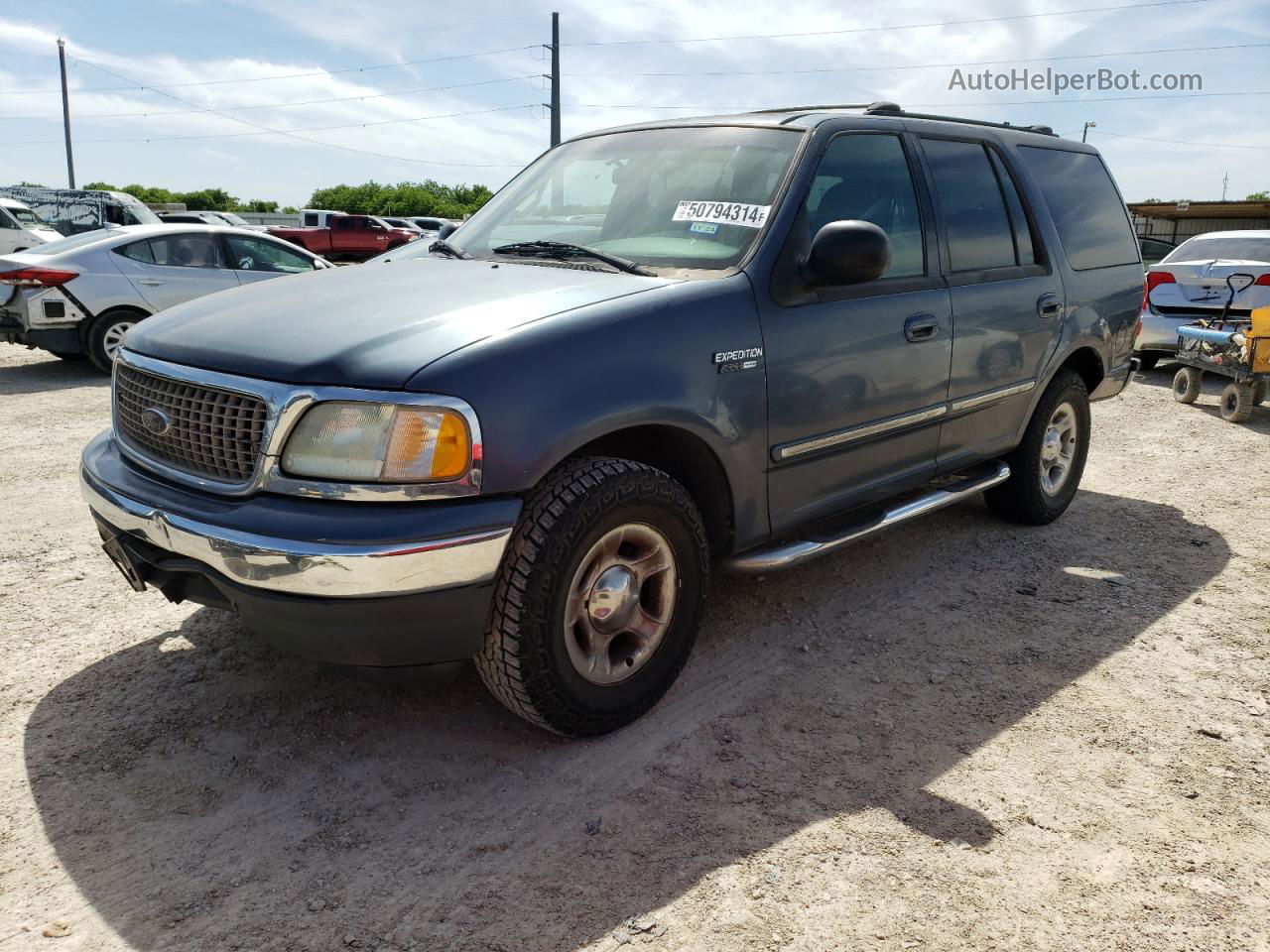 2001 Ford Expedition Xlt Blue vin: 1FMRU15W71LB83214