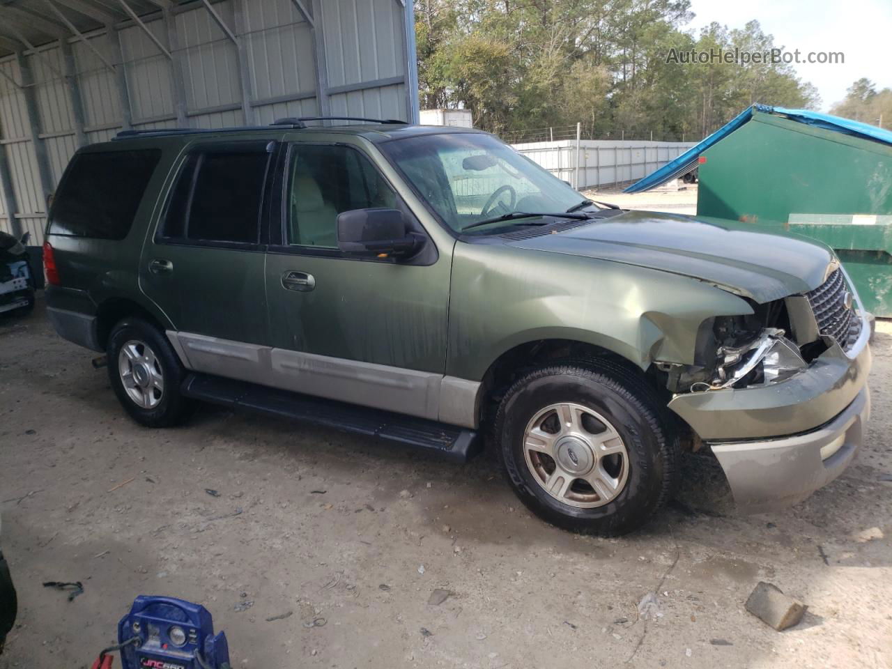 2003 Ford Expedition Xlt Green vin: 1FMRU15W73LA19870