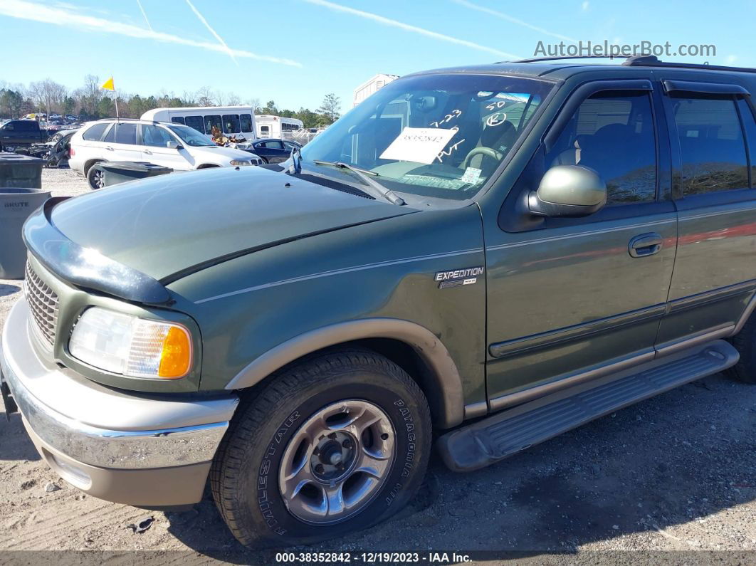 2000 Ford Expedition Eddie Bauer Green vin: 1FMRU1769YLB18680