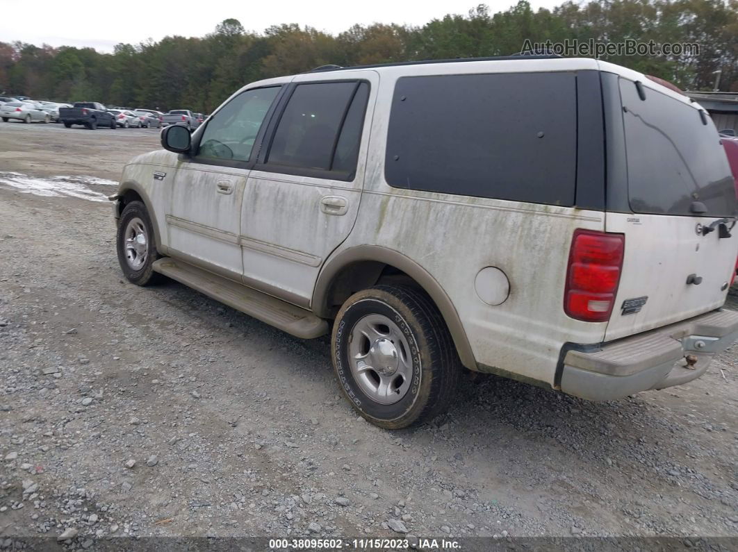 2001 Ford Expedition Eddie Bauer White vin: 1FMRU17L01LA74192