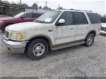 2001 Ford Expedition Eddie Bauer White vin: 1FMRU17L01LA74192