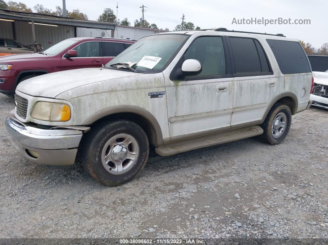 2001 Ford Expedition Eddie Bauer White vin: 1FMRU17L01LA74192