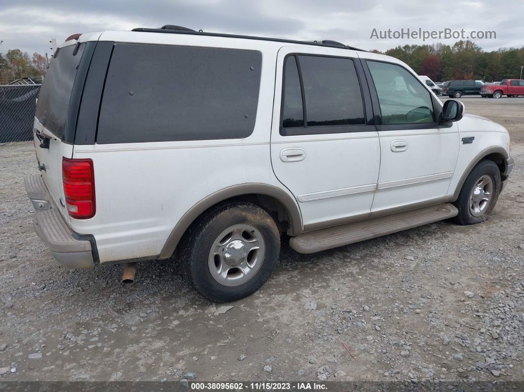 2001 Ford Expedition Eddie Bauer White vin: 1FMRU17L01LA74192