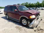 2001 Ford Expedition Eddie Bauer Maroon vin: 1FMRU17L11LA24904