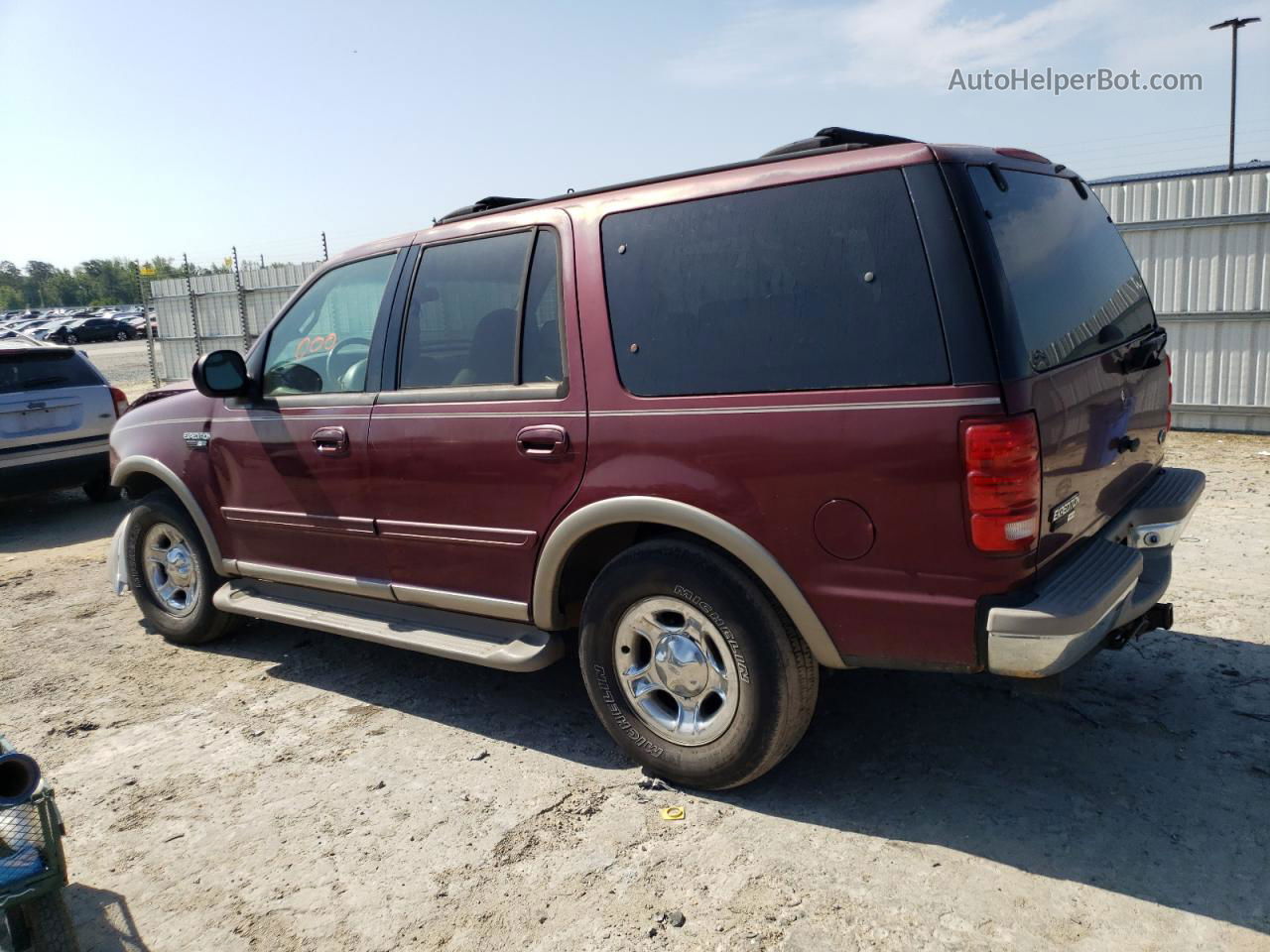 2001 Ford Expedition Eddie Bauer Maroon vin: 1FMRU17L11LA24904