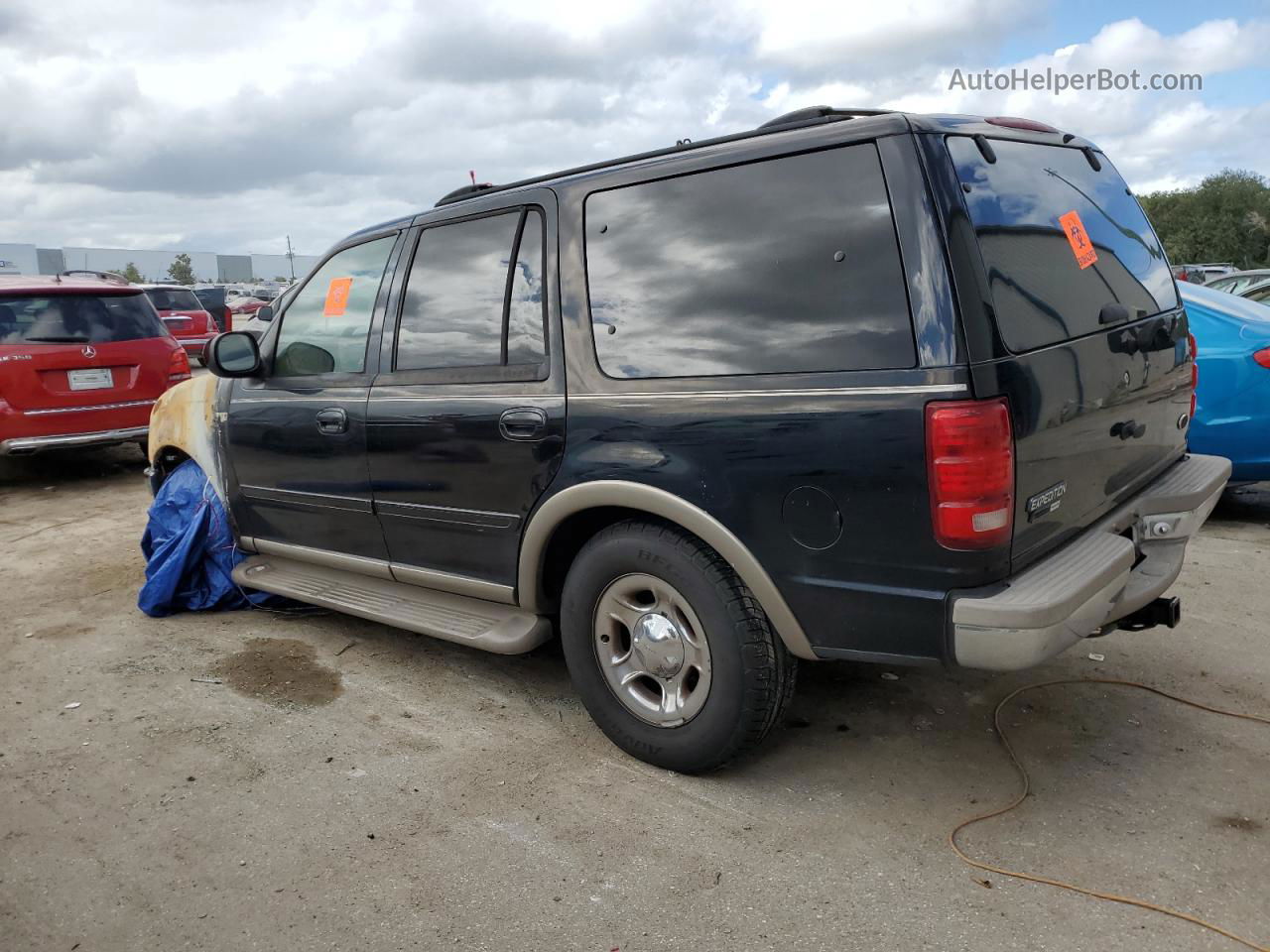 2001 Ford Expedition Eddie Bauer Black vin: 1FMRU17L11LB01903