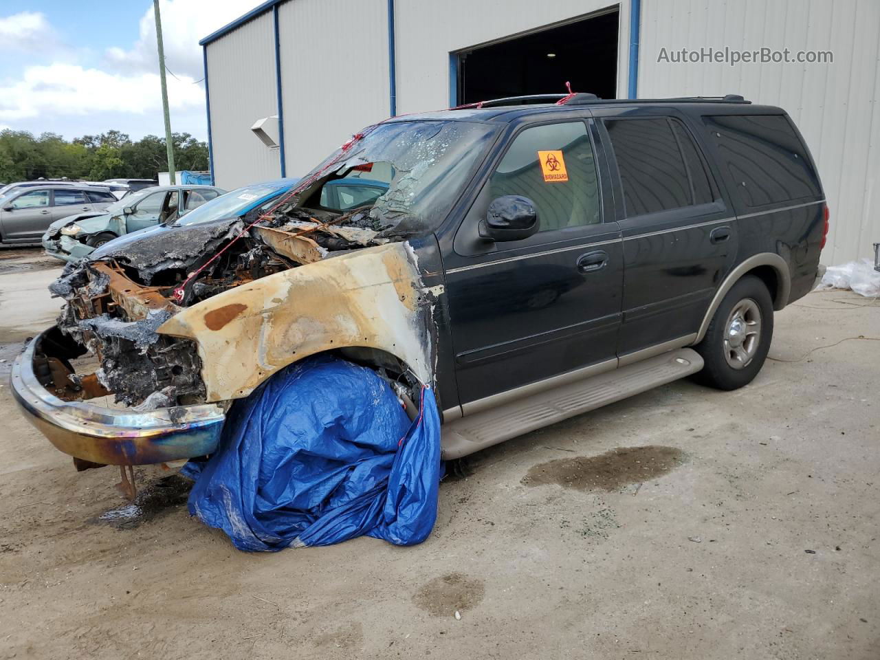 2001 Ford Expedition Eddie Bauer Black vin: 1FMRU17L11LB01903