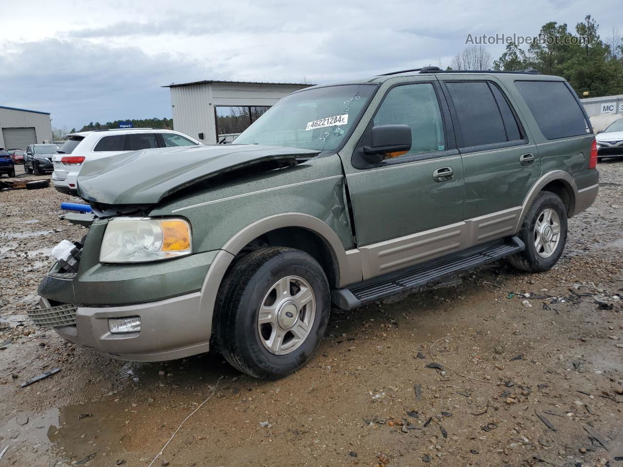 2003 Ford Expedition Eddie Bauer Green vin: 1FMRU17L13LA32343