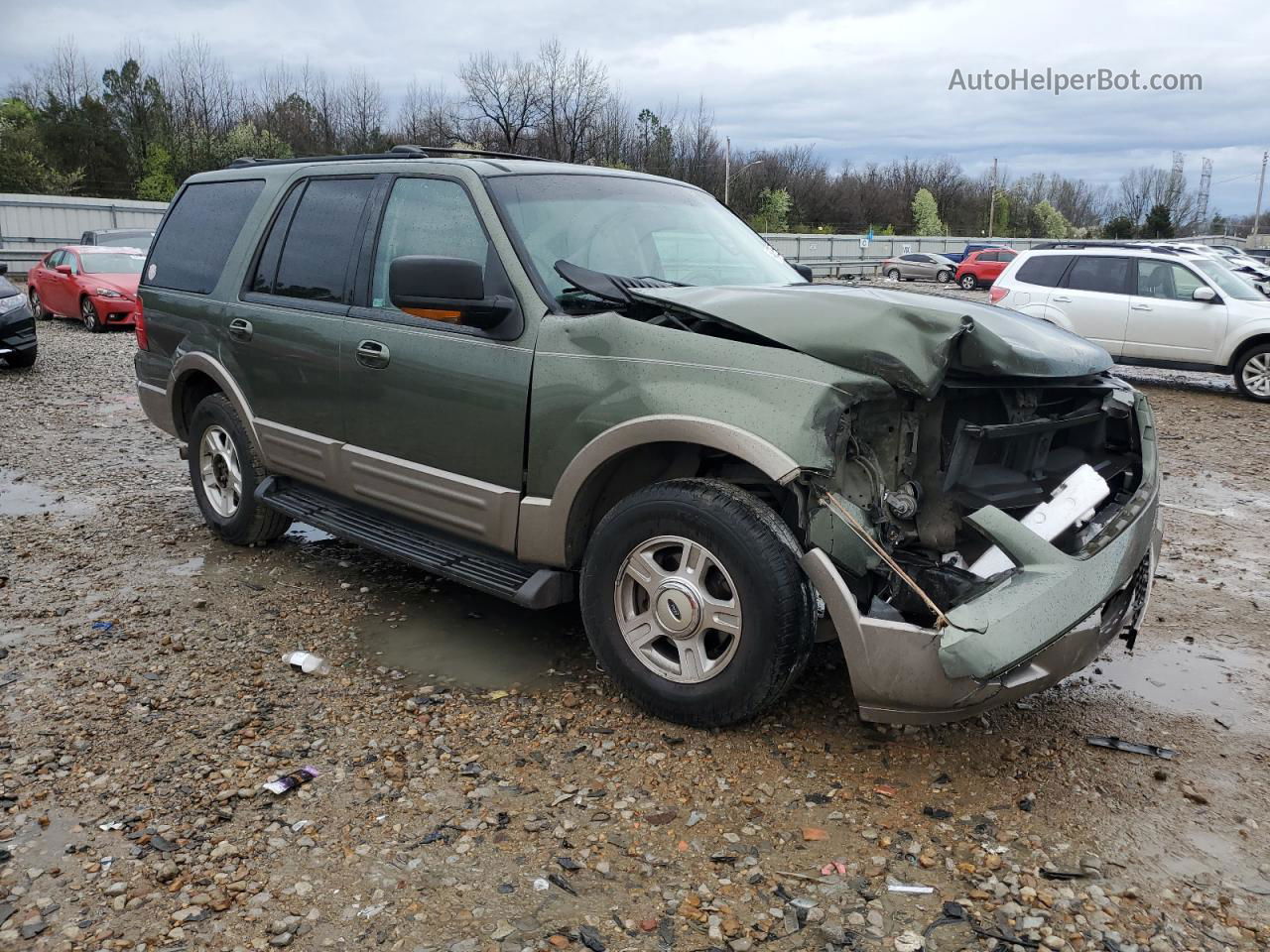 2003 Ford Expedition Eddie Bauer Green vin: 1FMRU17L13LA32343