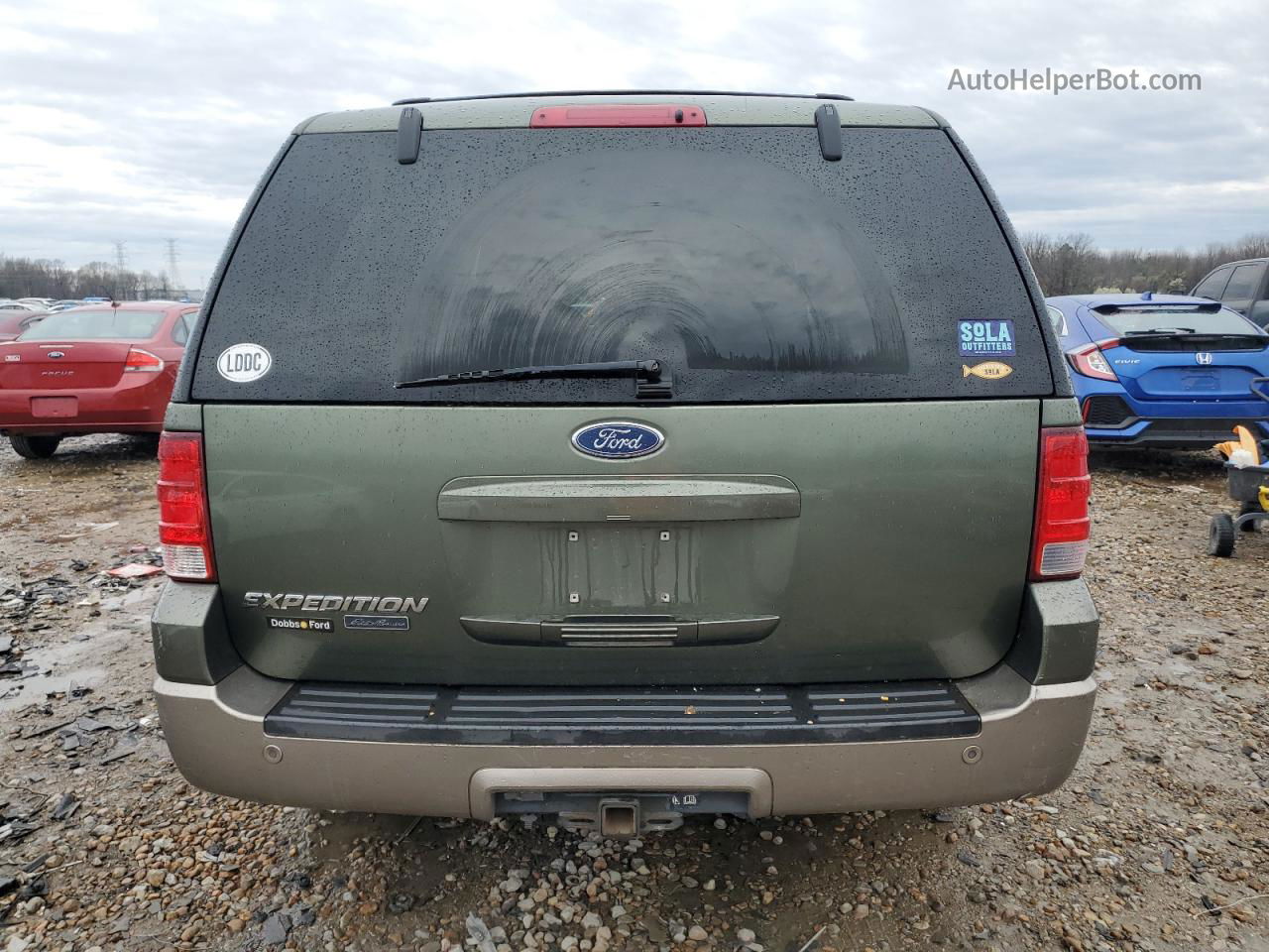 2003 Ford Expedition Eddie Bauer Зеленый vin: 1FMRU17L13LA32343