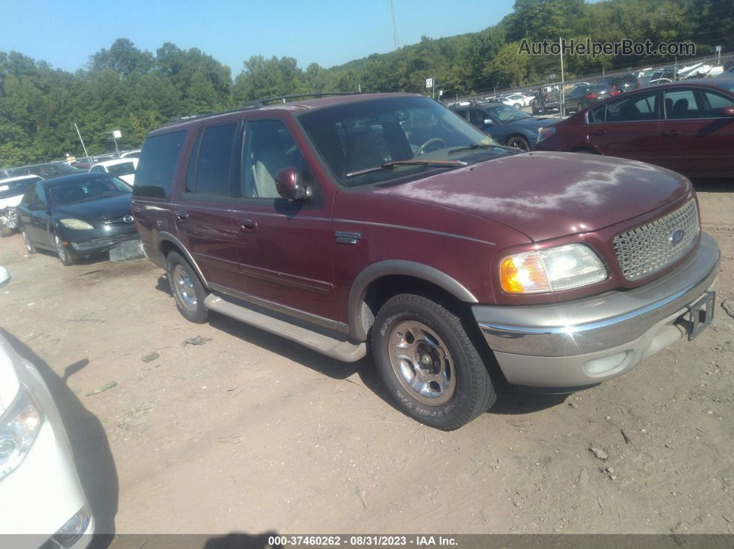 2000 Ford Expedition Eddie Bauer Burgundy vin: 1FMRU17L1YLA58335