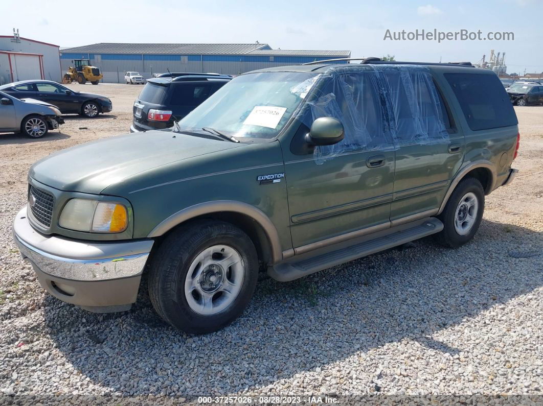 2001 Ford Expedition Eddie Bauer Green vin: 1FMRU17L21LA97005