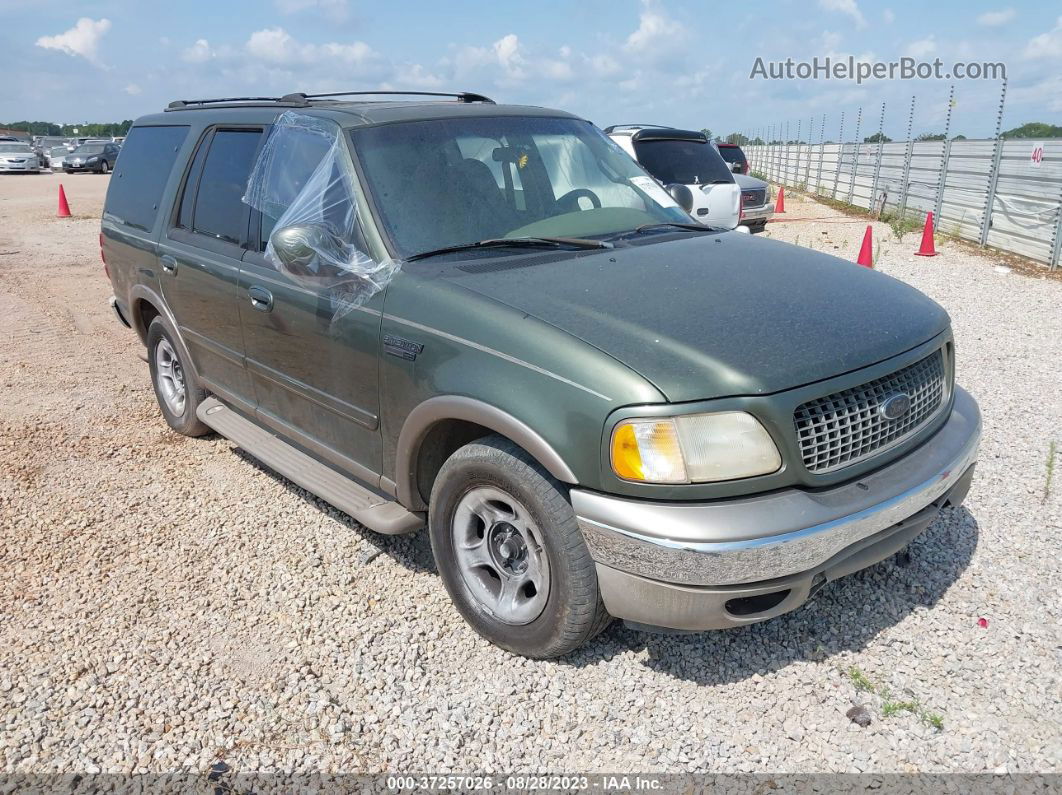 2001 Ford Expedition Eddie Bauer Green vin: 1FMRU17L21LA97005