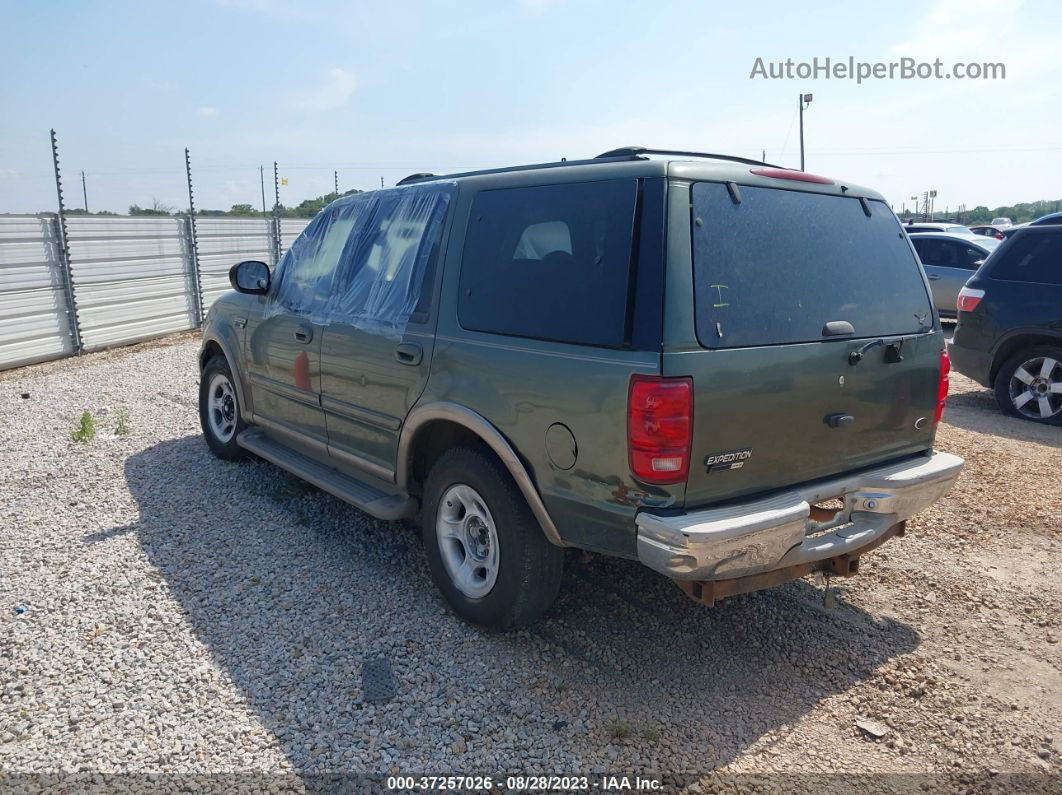 2001 Ford Expedition Eddie Bauer Green vin: 1FMRU17L21LA97005