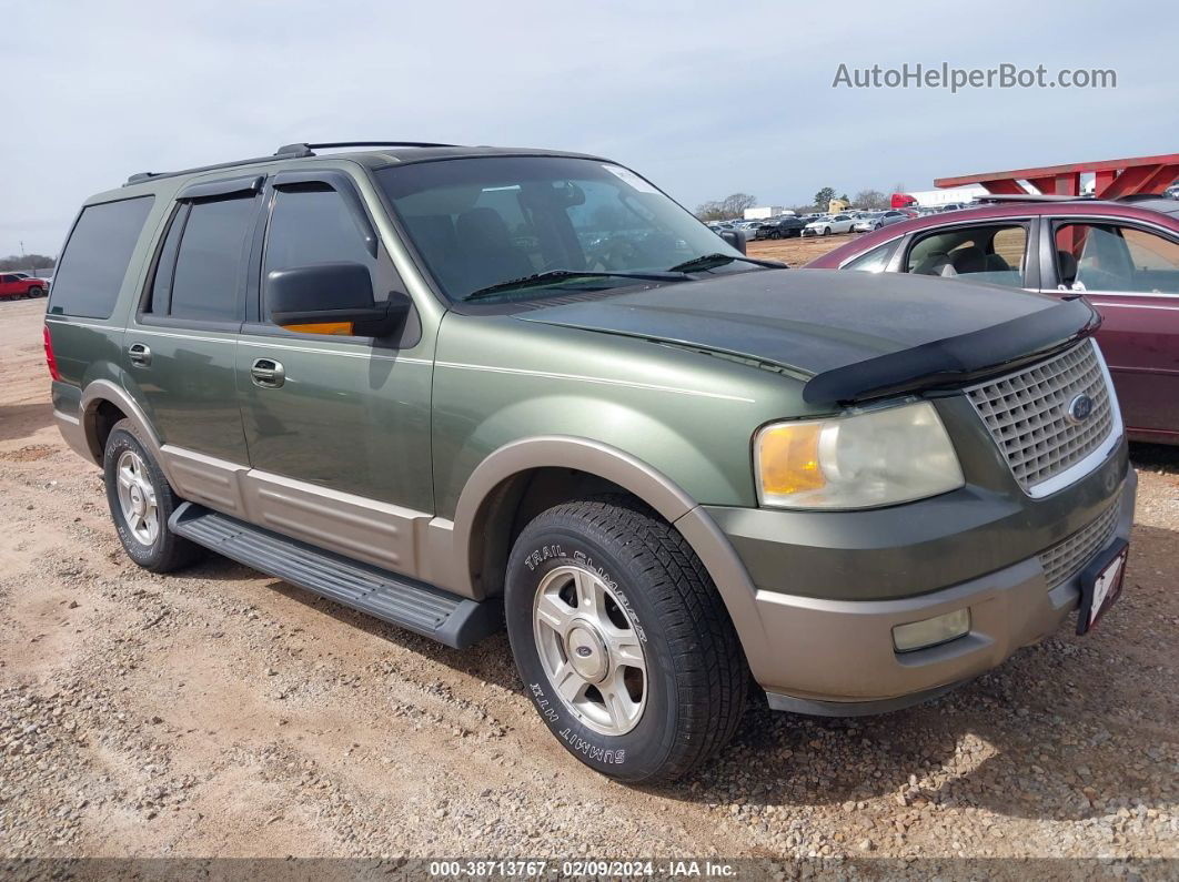 2003 Ford Expedition Eddie Bauer Green vin: 1FMRU17L23LA43710