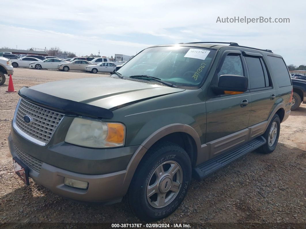 2003 Ford Expedition Eddie Bauer Green vin: 1FMRU17L23LA43710