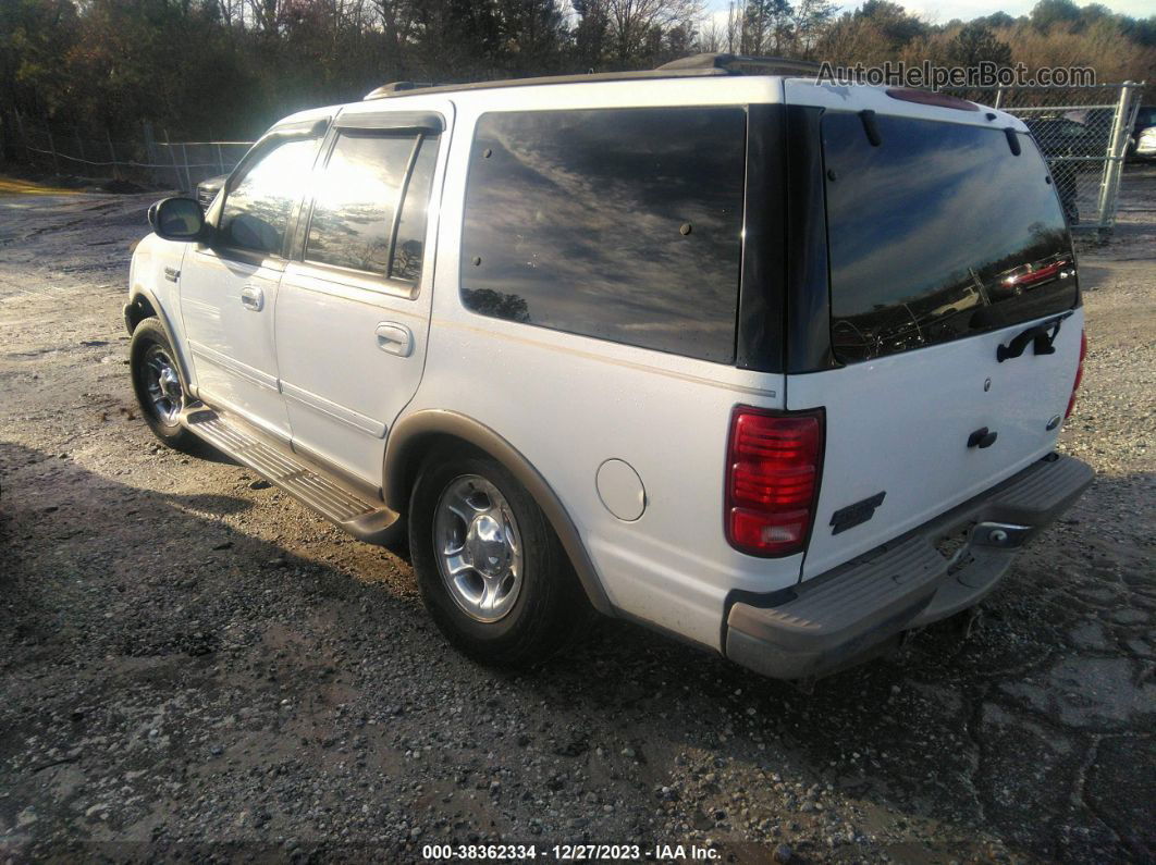 2000 Ford Expedition Eddie Bauer White vin: 1FMRU17L2YLA61681