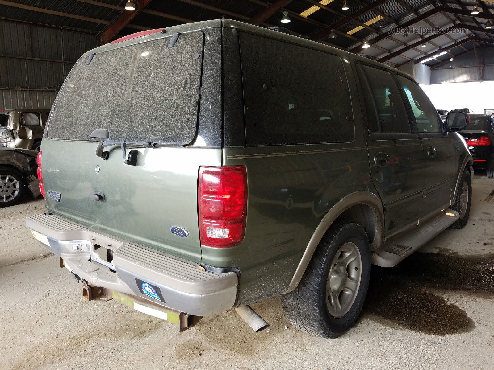 2001 Ford Expedition Eddie Bauer Green vin: 1FMRU17L31LA38352