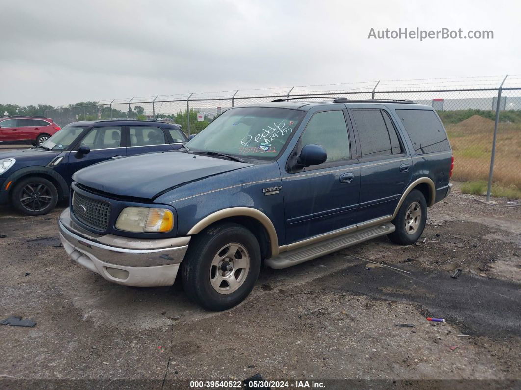 2000 Ford Expedition Eddie Bauer Blue vin: 1FMRU17L4YLA29797