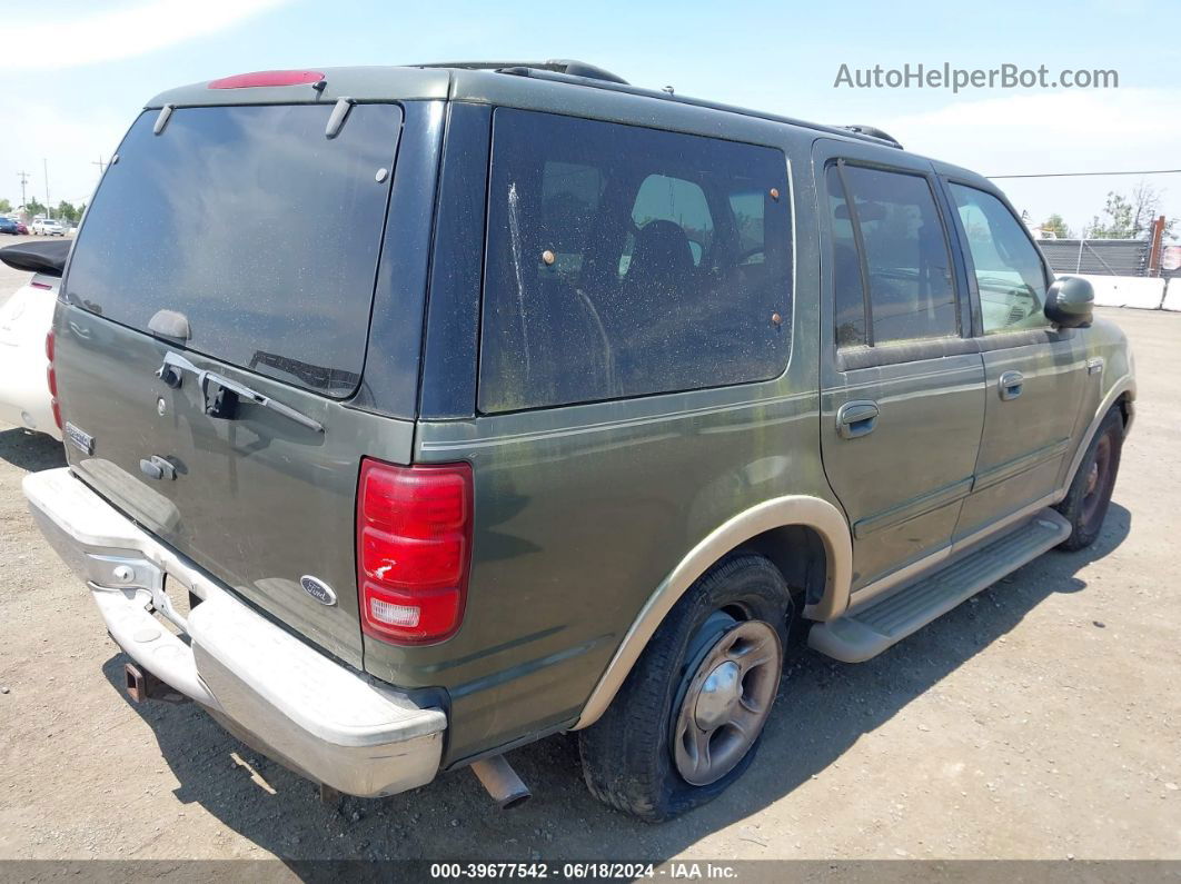 2001 Ford Expedition Eddie Bauer Green vin: 1FMRU17L51LA51409