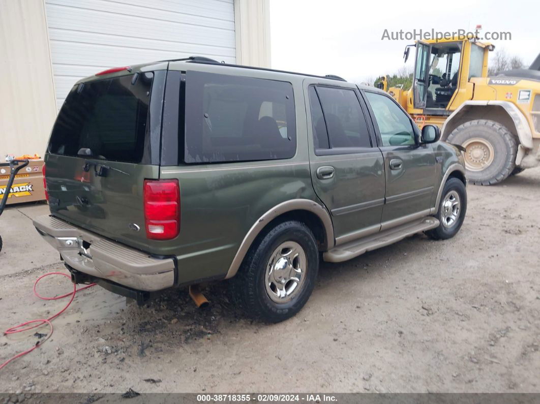 2001 Ford Expedition Eddie Bauer Green vin: 1FMRU17L71LA74089