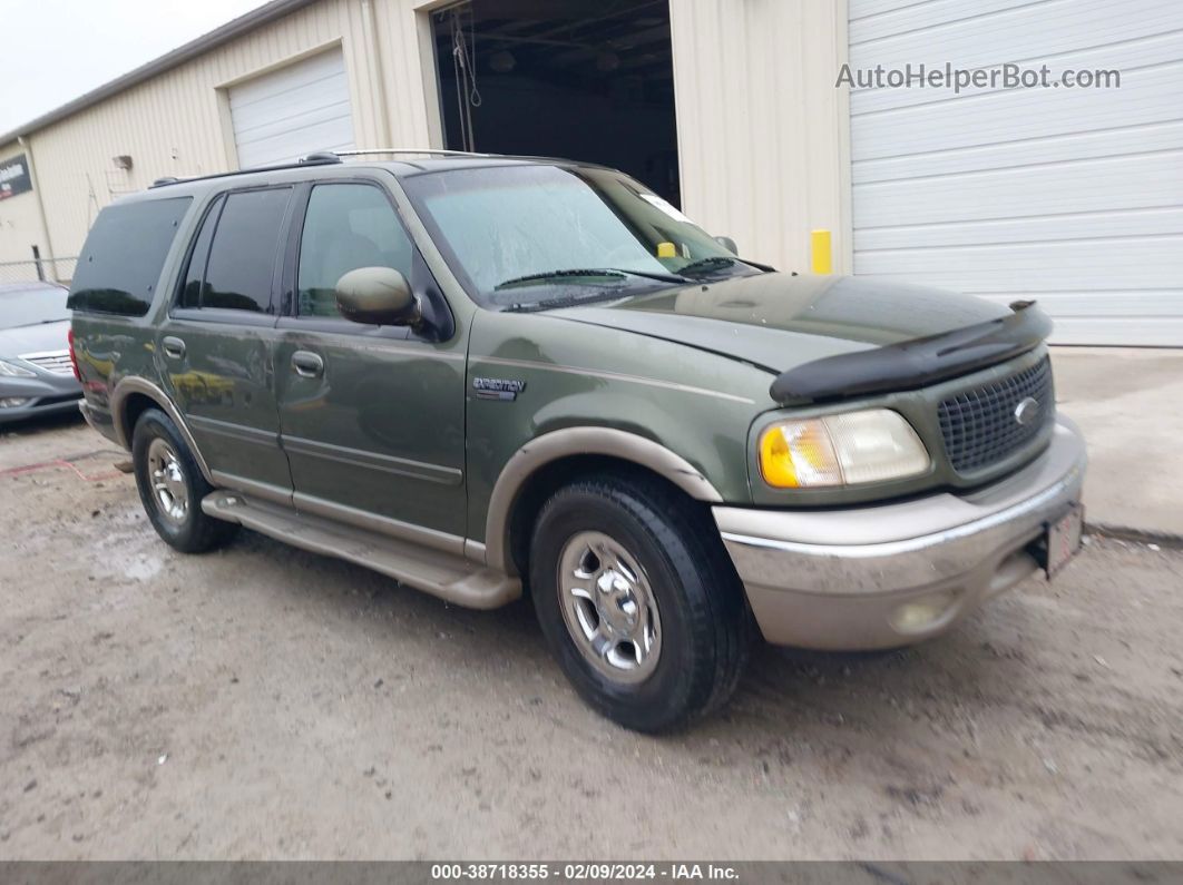 2001 Ford Expedition Eddie Bauer Green vin: 1FMRU17L71LA74089