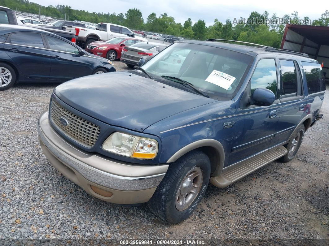 2000 Ford Expedition Eddie Bauer Navy vin: 1FMRU17L7YLA71722