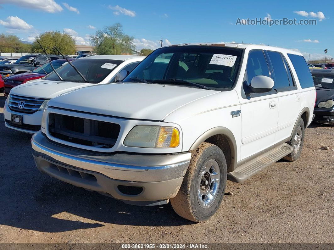 2001 Ford Expedition Eddie Bauer White vin: 1FMRU17L91LA71016