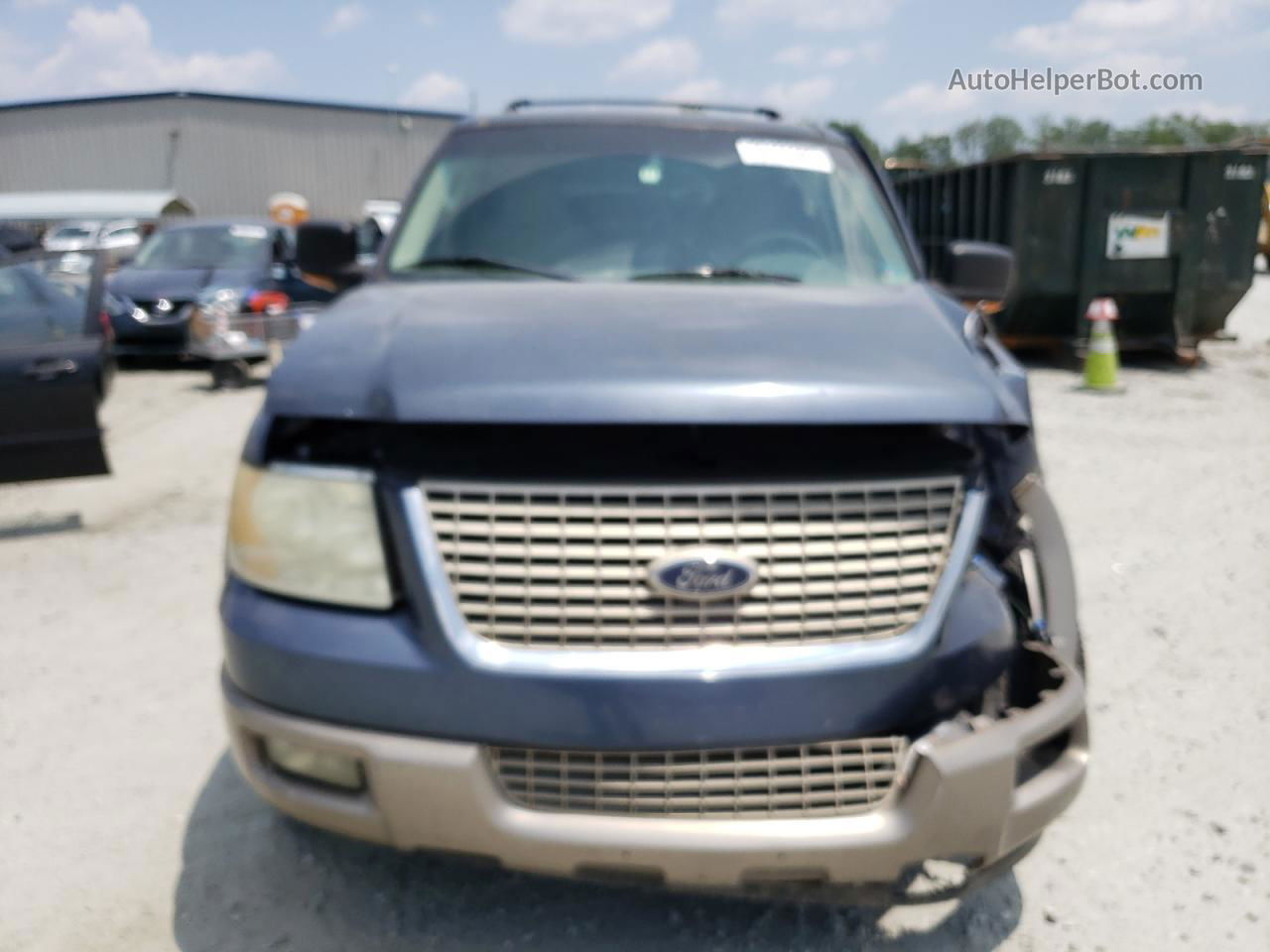 2003 Ford Expedition Eddie Bauer Blue vin: 1FMRU17L93LA33269