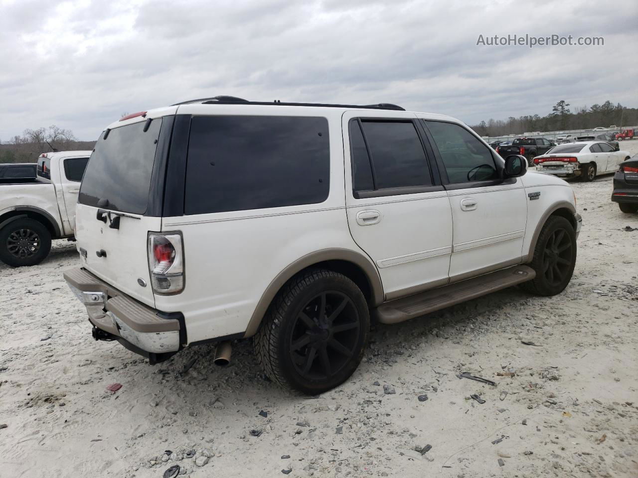 2000 Ford Expedition Eddie Bauer White vin: 1FMRU17L9YLC09342