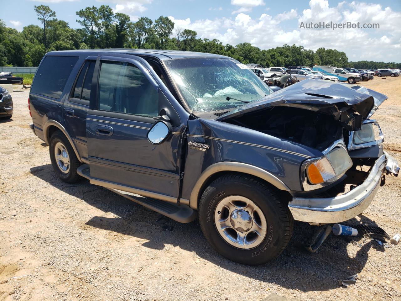 2000 Ford Expedition Eddie Bauer Blue vin: 1FMRU17LXYLB63990