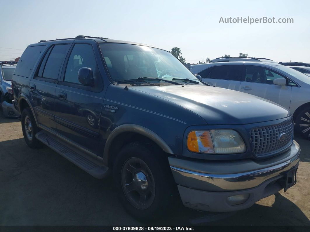 2001 Ford Expedition Eddie Bauer Blue vin: 1FMRU17W01LB52173